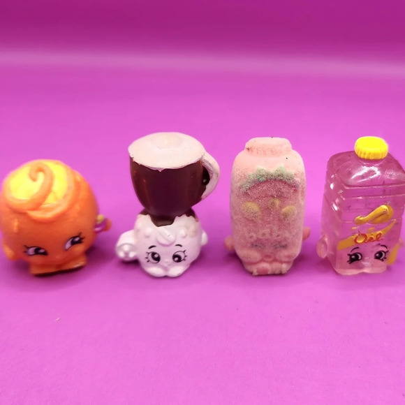 Shopkins Other - 4 Shopkins Season 2 Fuzzy Puff Powder Olivia Oil Brenda Blender Juicy Orange